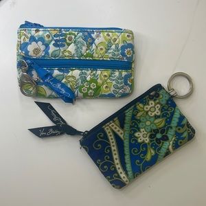 vera bradley coin pouch wallet bundle